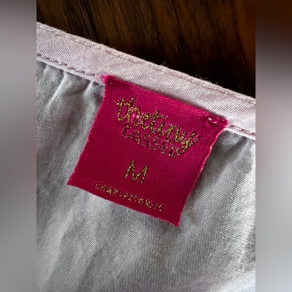 The Tiny Tassel Pink Tiered maxi dress size medium - Picture 8 of 12